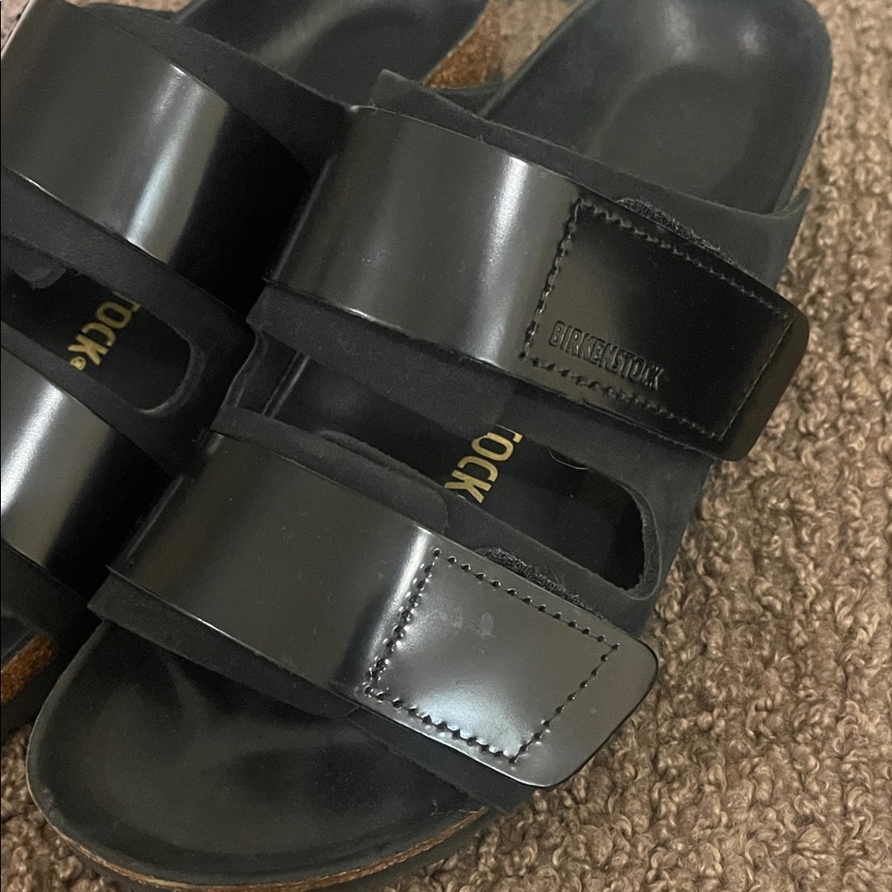 Birkenstock Glossy Black Sandals